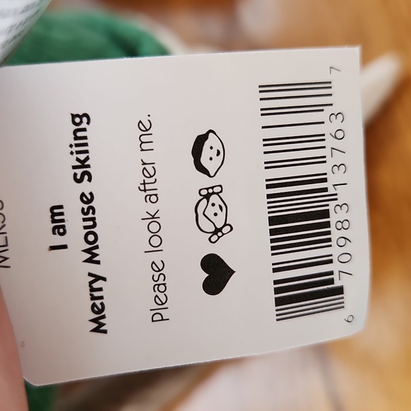 Jellycat Merry Mouse Skiing🐁 8" Plush & Soft NWT - Picture 6 of 7